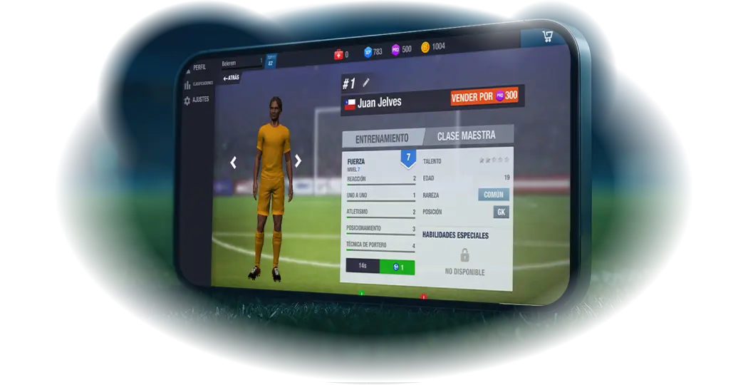 Crea un equipo de fútbol
