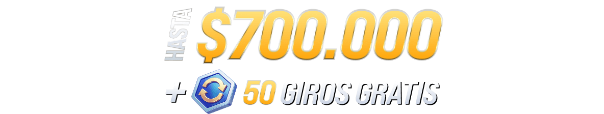 Recarga de fin de semana 50 % hasta $700.000 + 50 giros gratis