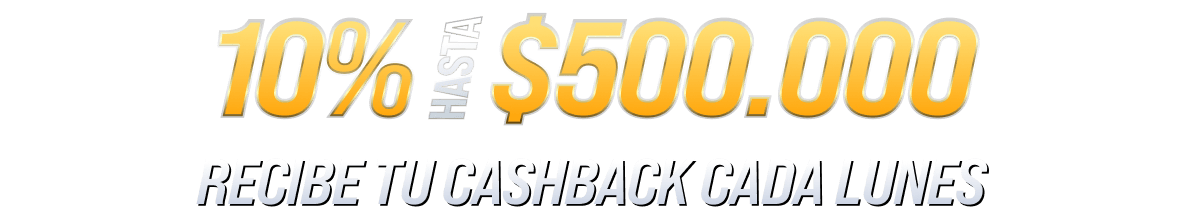 Cashback de Deportes 10% máx. $500.000