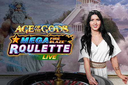 Mega Fire Blaze Age of the Gods Roulette Live